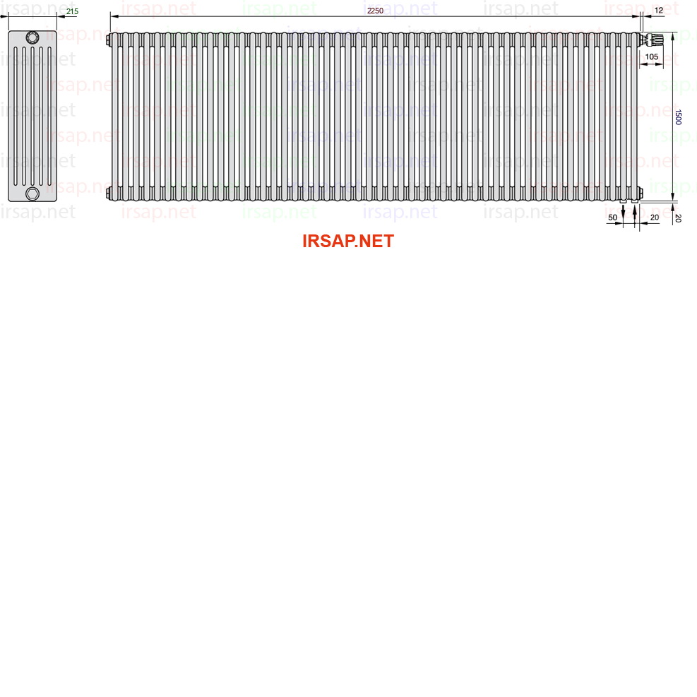 Радиатор IRSAP Tesi 61500/50 T25 CL 01